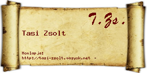 Tasi Zsolt névjegykártya